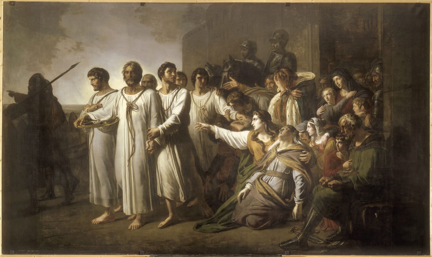 Dévouement patriotique de six bourgeois de Calais en 1342, Scheffer, Ary, XIXe siècle (1800 - 1900)