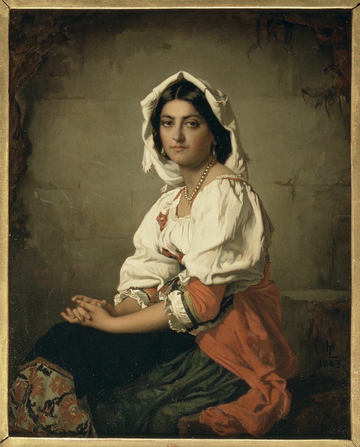 Paysanne italienne, Lehmann, Henri, XIXe siècle (1863)