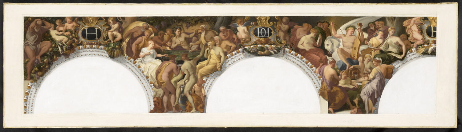 L'Automne ; Le Parnasse, Alaux, Jean, 2e quart du XIXe siècle (1834)