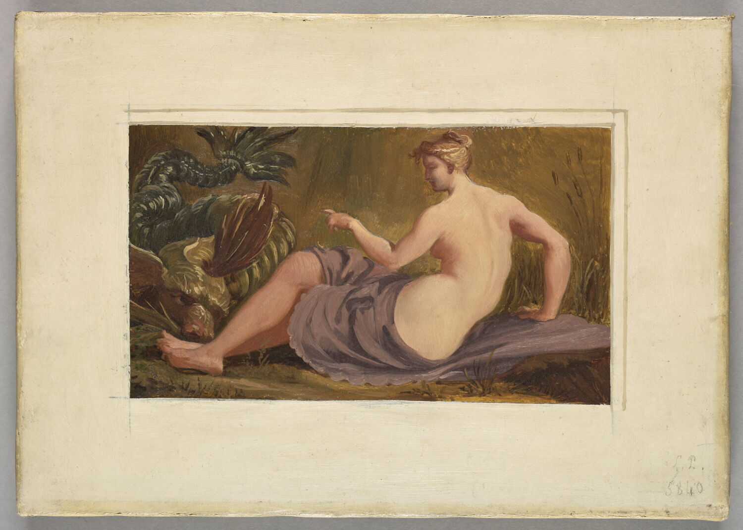 Amphitrite, dit autrefois "Néréide", Alaux, Jean, 2e quart du XIXe siècle (1834)