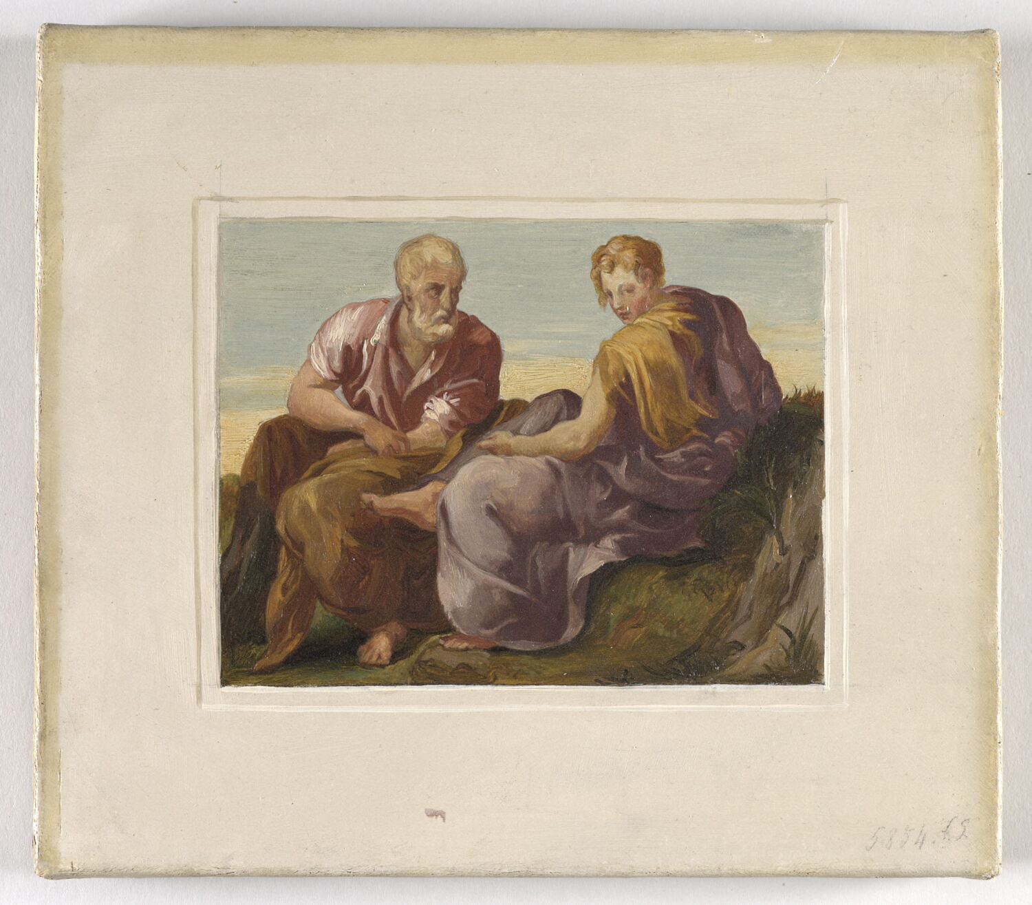Deux hommes, Alaux, Jean, 2e quart du XIXe siècle (1834)