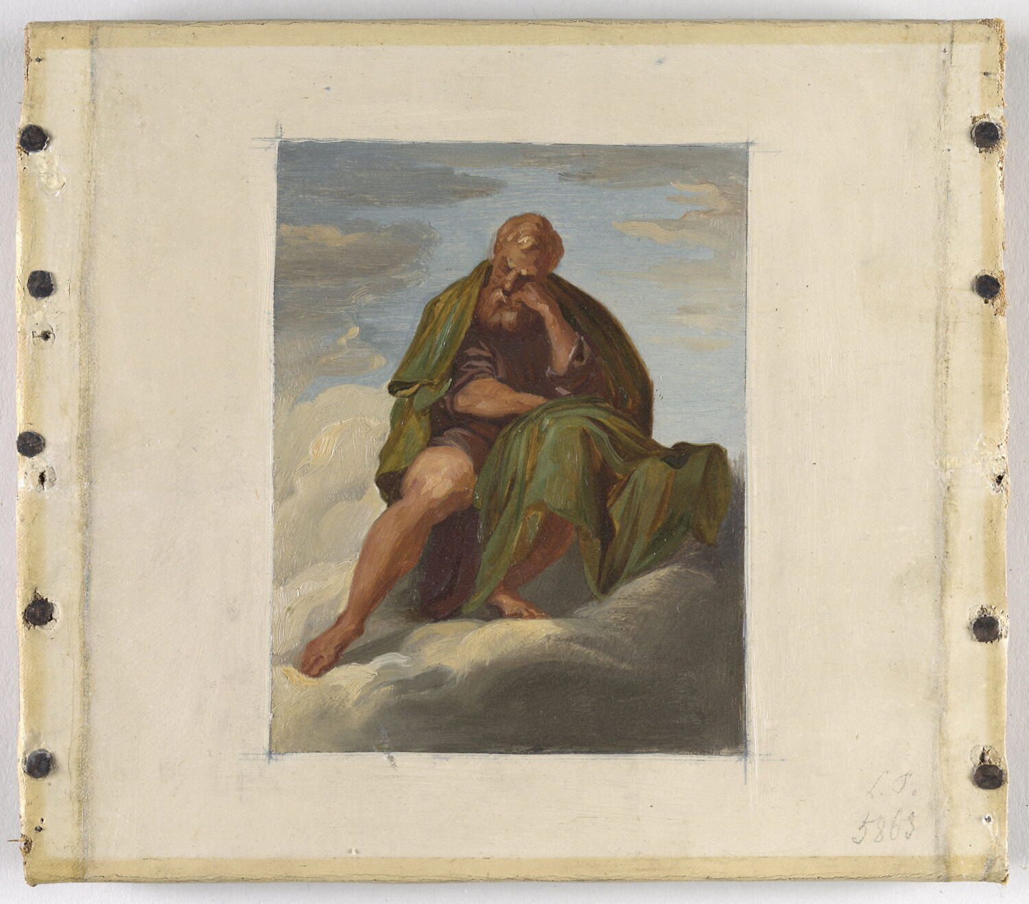 Homme endormi, dit autrefois "le Sommeil", Alaux, Jean, 2e quart du XIXe siècle (1834)