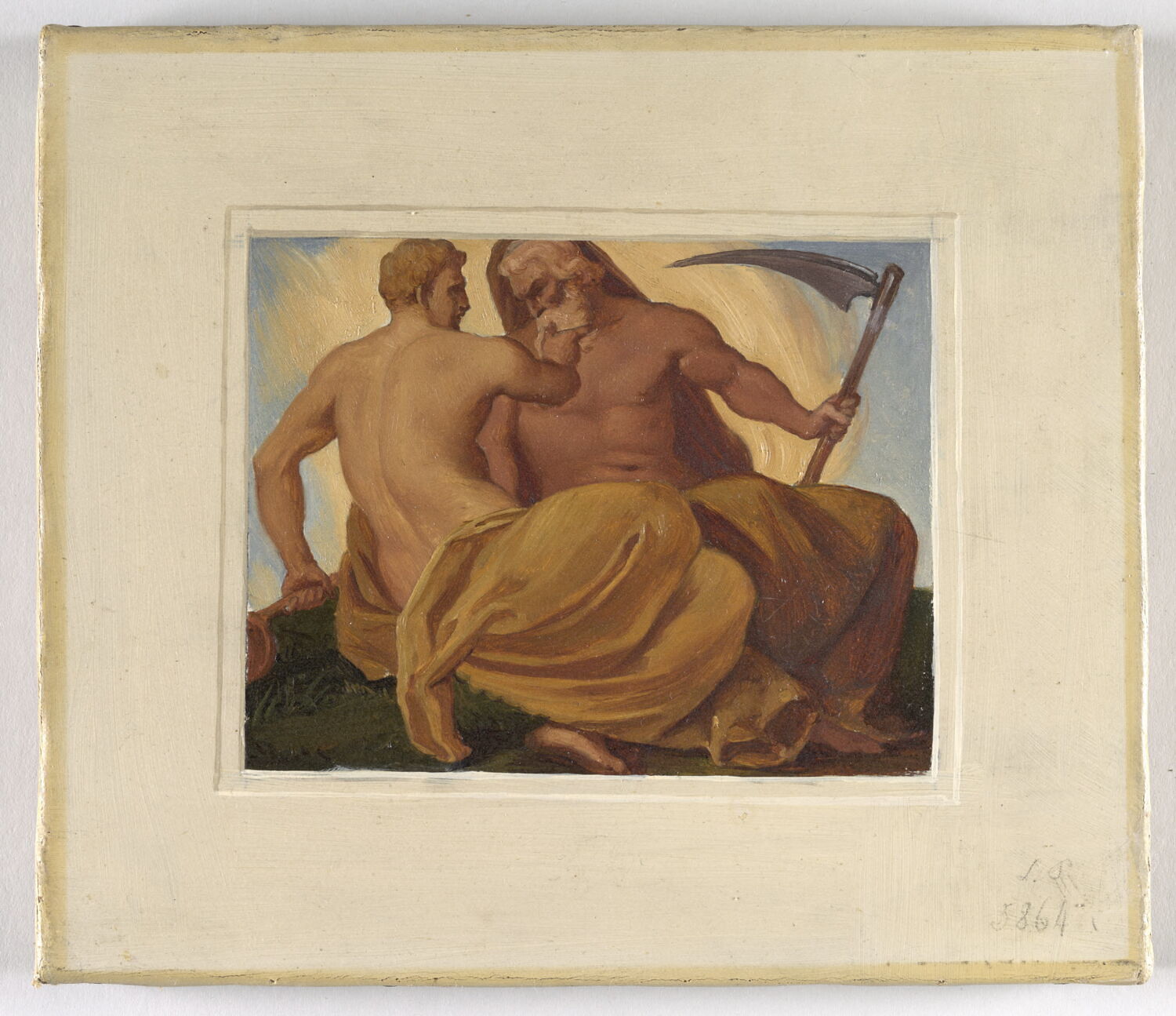 Saturne et Mercure, Alaux, Jean, 2e quart du XIXe siècle (1834)