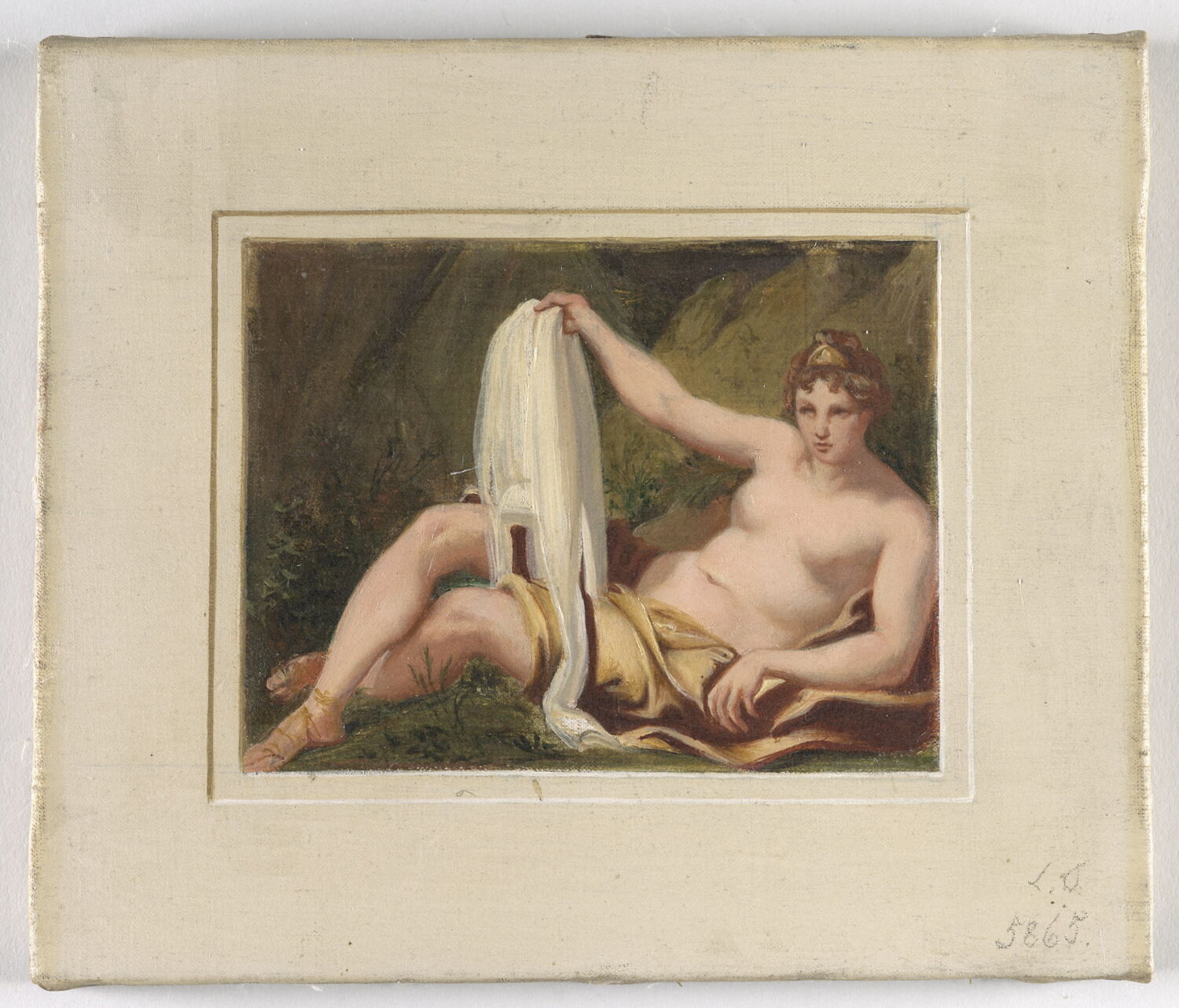 Déjanire tenant la tunique de Nessus, Alaux, Jean, 2e quart du XIXe siècle (1834)