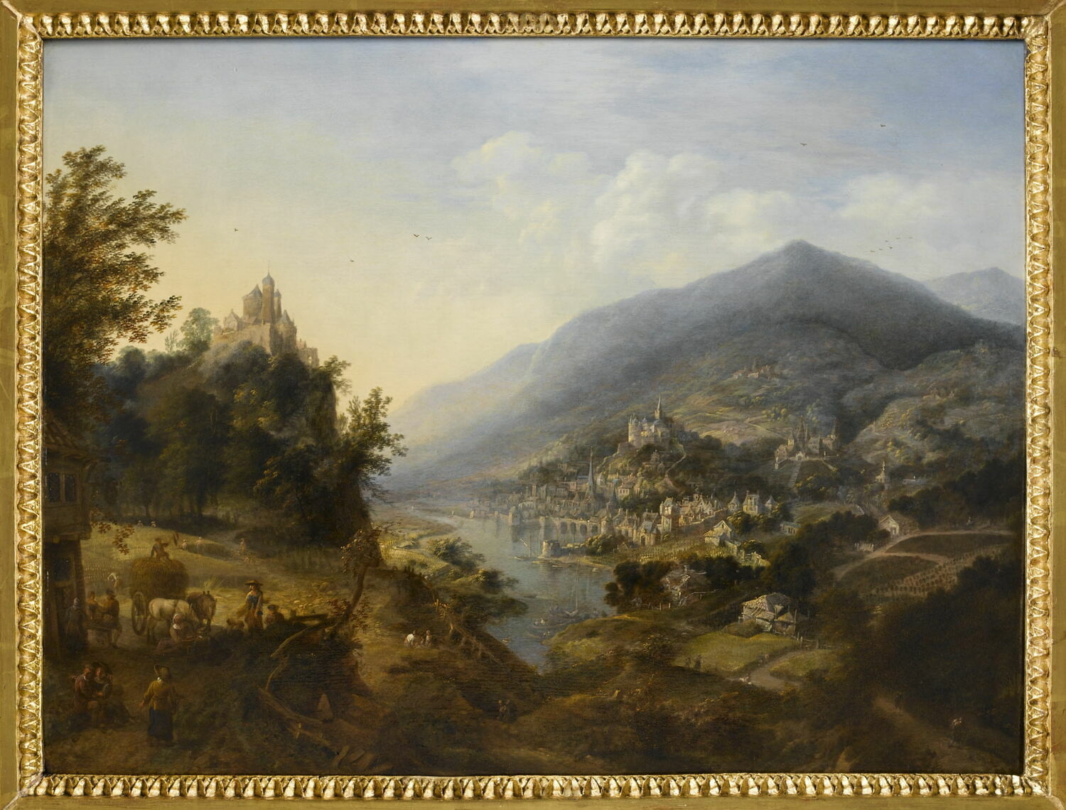 Vue des bords du Rhin, Griffier, Jan, XVIIe siècle (1600 - 1700)