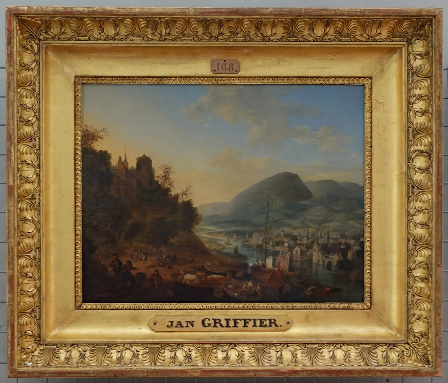 Vue des bords du Rhin, Griffier, Jan, XVIIe siècle (1600 - 1700)
