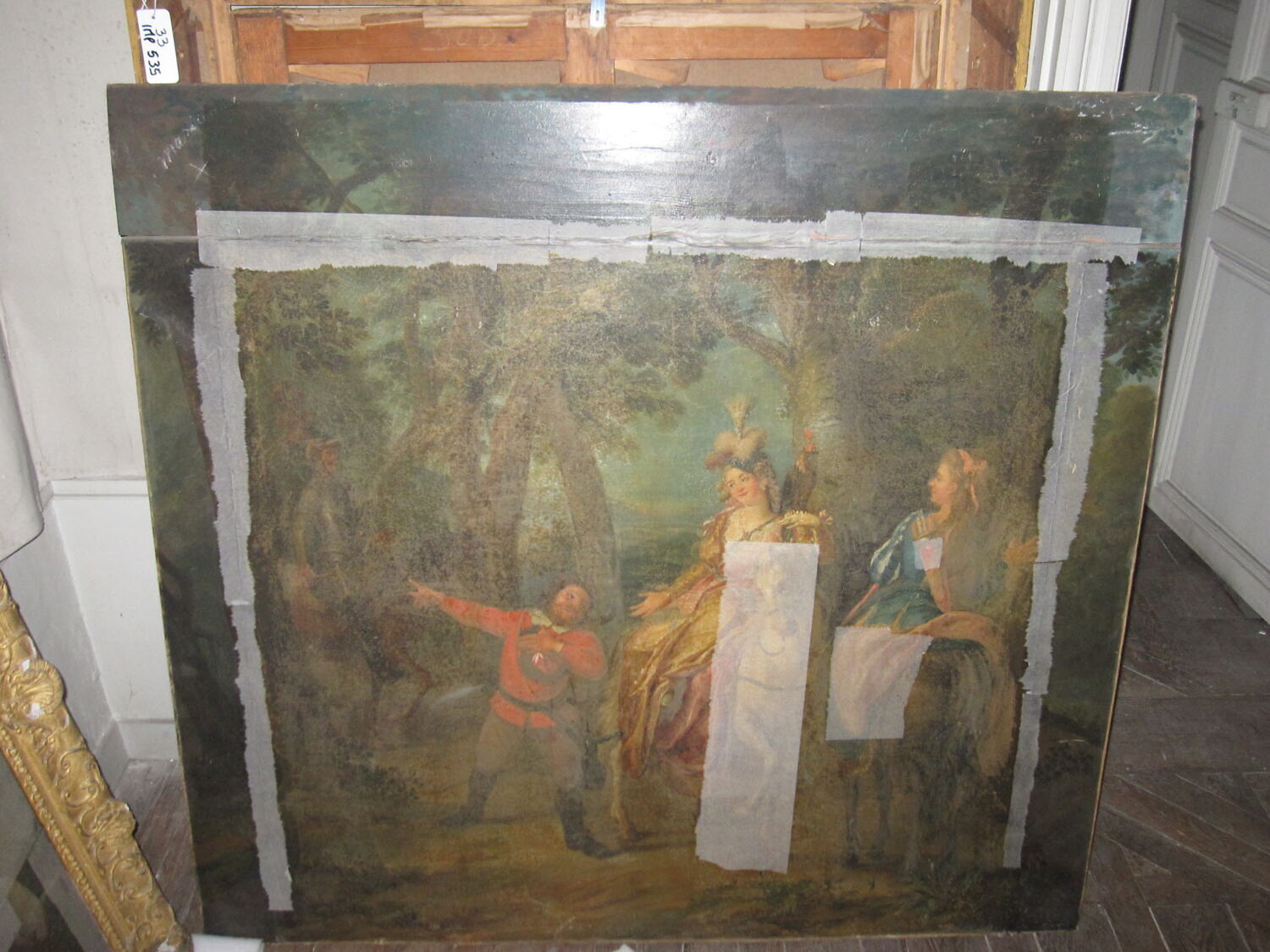 Don Quichotte fait demander par Sancho à la duchesse la permission de la voir, Coypel, Charles-Antoine, XVIIIe siècle (1700 - 1800)
