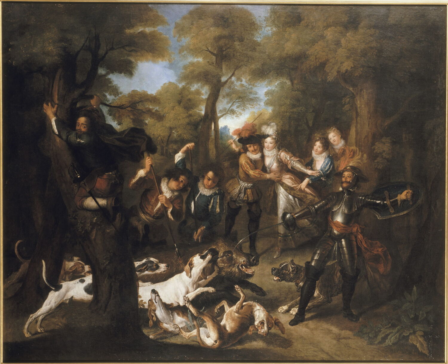 Poltronnerie de Sancho à la chasse, Coypel, Charles-Antoine, XVIIIe siècle (1700 - 1800)