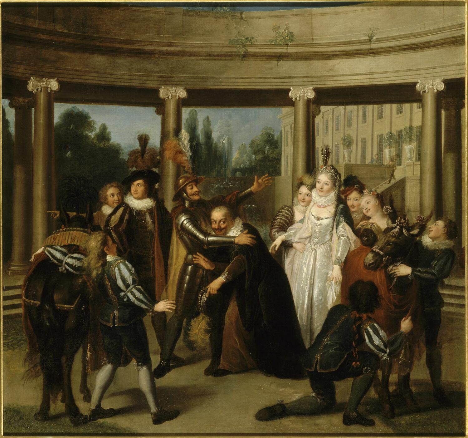 Départ de Sancho pour l'île de Barataria, Coypel, Charles-Antoine, 1e quart du XVIIIe siècle (1717)