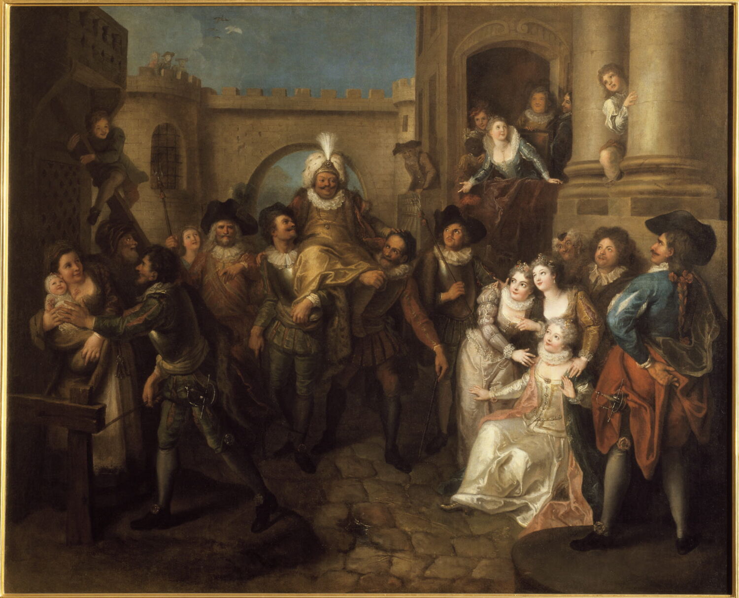 Entrée de Sancho dans l'île de Barataria, Coypel, Charles-Antoine, 1e quart du XVIIIe siècle (1720 - 1722)