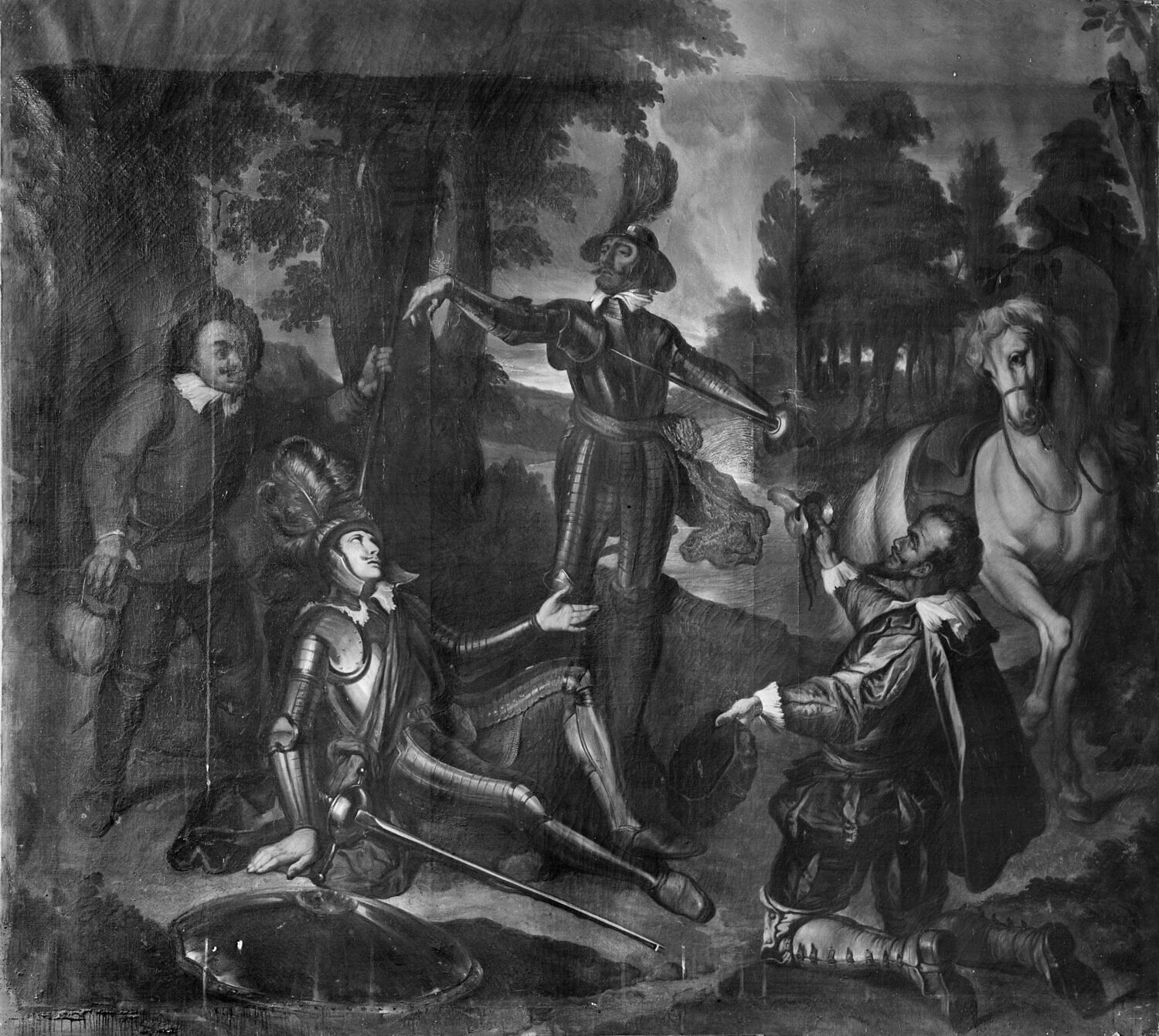 Le Bachelier Samson Carasio vaincu par Don Quichotte, Jacquand, Claudius, XVIIIe siècle (1700 - 1800)