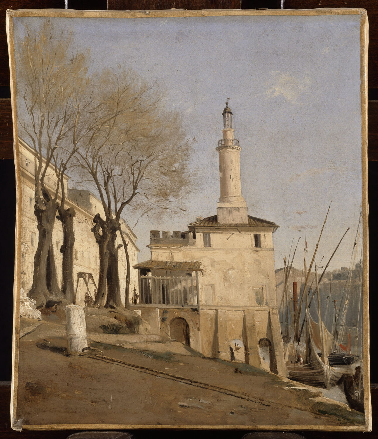 Vue près de Ripetta à Rome, Fleury, François Antoine Léon, XIXe siècle (1800 - 1900)