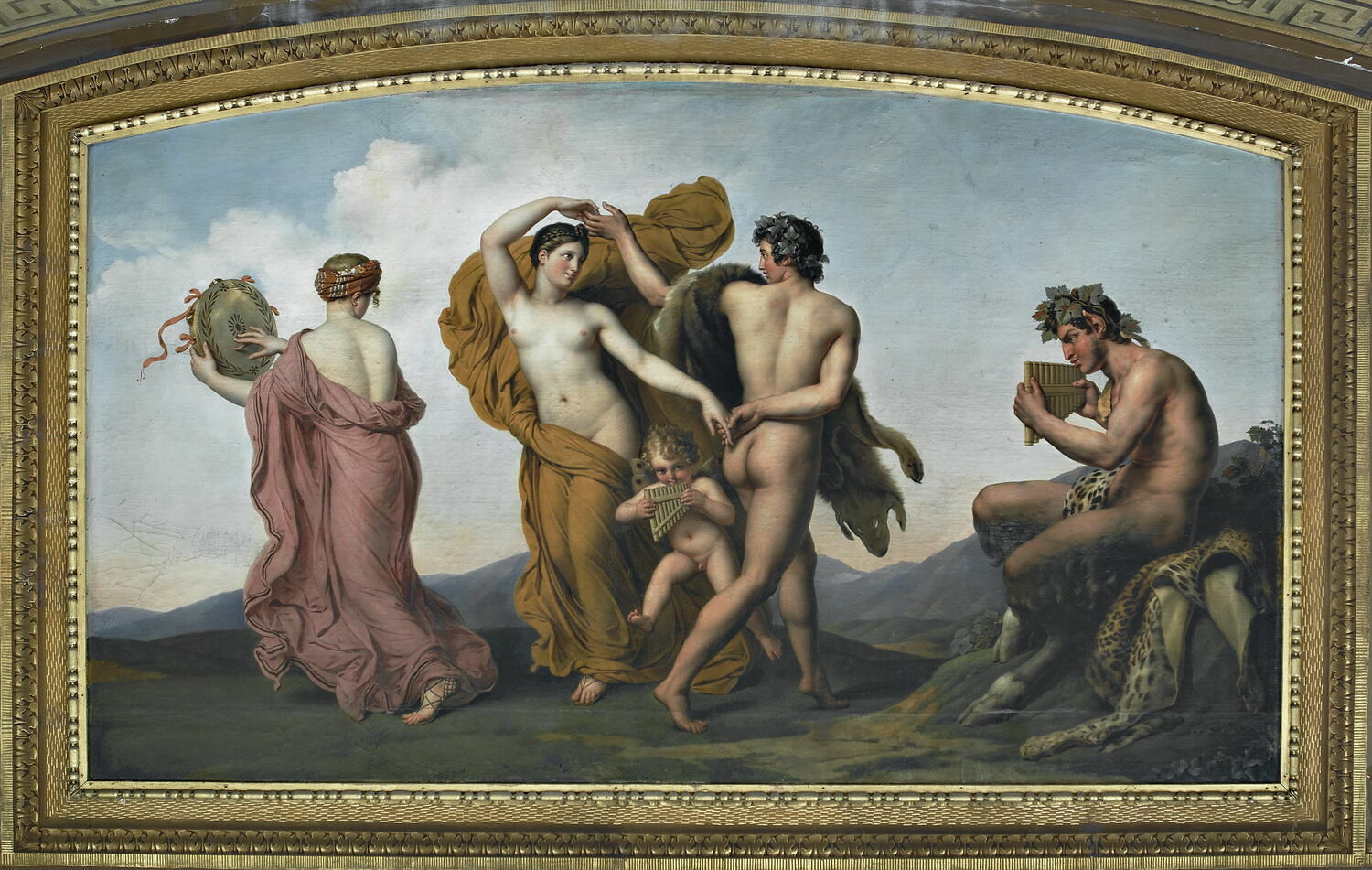 La Danse des Nymphes présidée par le dieu Pan, Girodet de Roucy-Trioson, Anne-Louis, XIXe siècle (1800 - 1900)