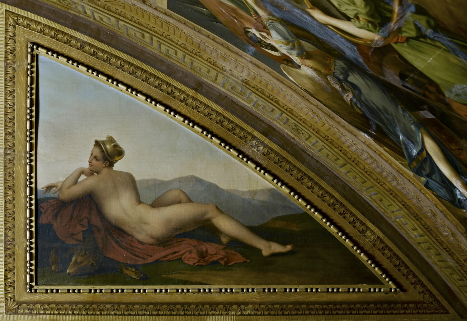 Figure d'homme couché à terre (Mercure), Girodet de Roucy-Trioson, Anne-Louis, XIXe siècle (1800 - 1900)