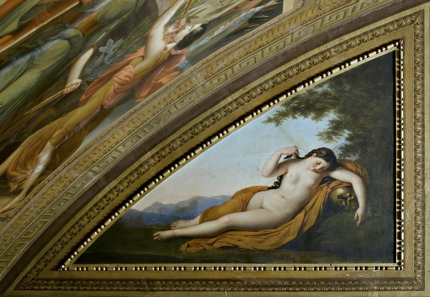 Figure de femme couchée à terre (Naïade), Girodet de Roucy-Trioson, Anne-Louis, XIXe siècle (1800 - 1900)