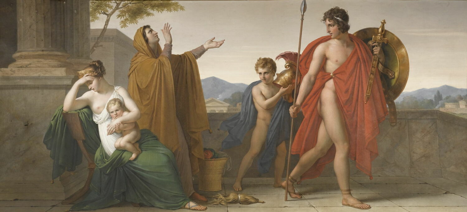 Le Départ du guerrier, Girodet de Roucy-Trioson, Anne-Louis, XIXe siècle (1813 - 1814)