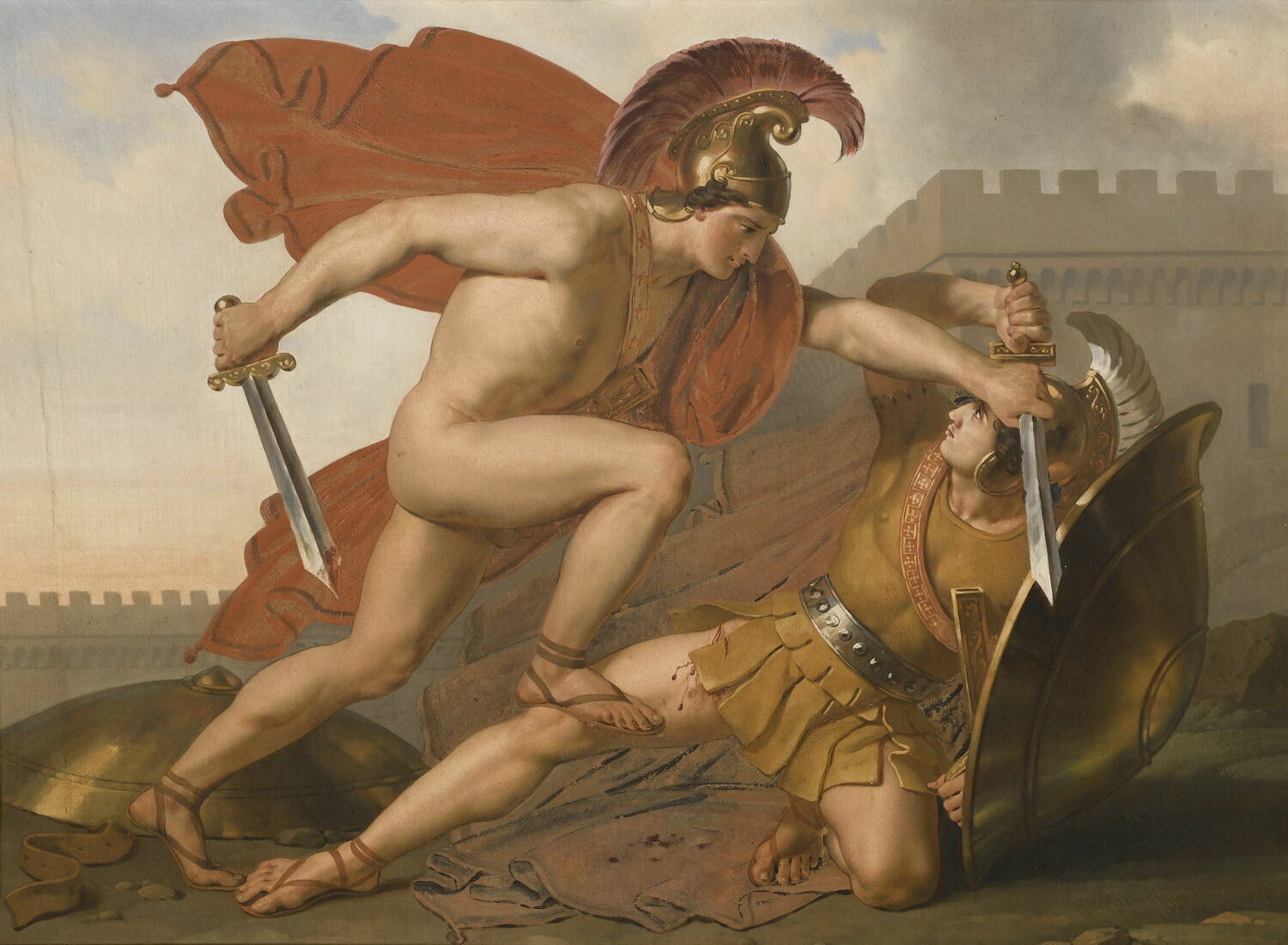 Le Combat, Girodet de Roucy-Trioson, Anne-Louis, XIXe siècle (1813 - 1814)