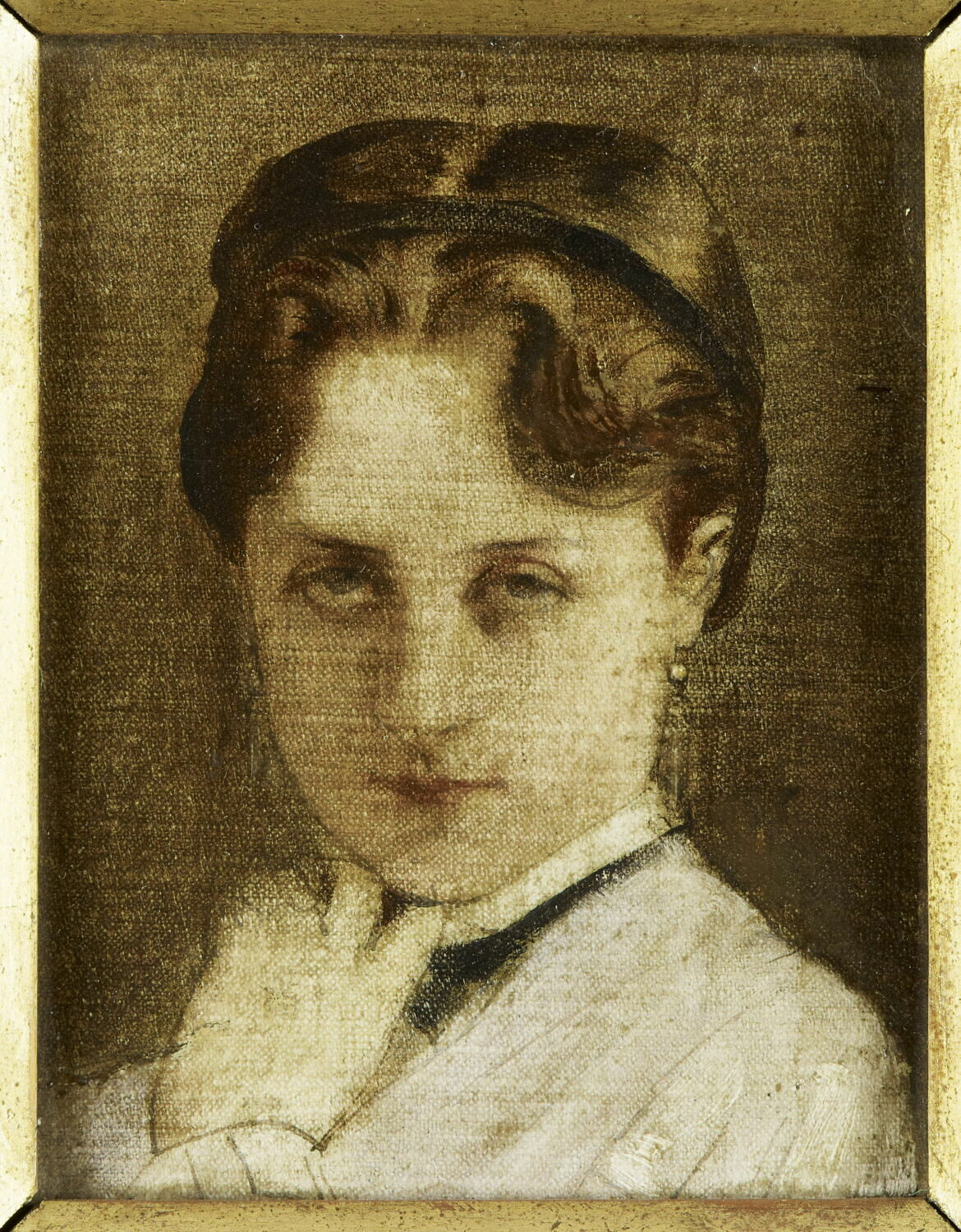 Portrait présumé de Jeanne de Tourbey, future comtesse de Loynes, France, 3e quart du XIXe siècle (vers 1865)
