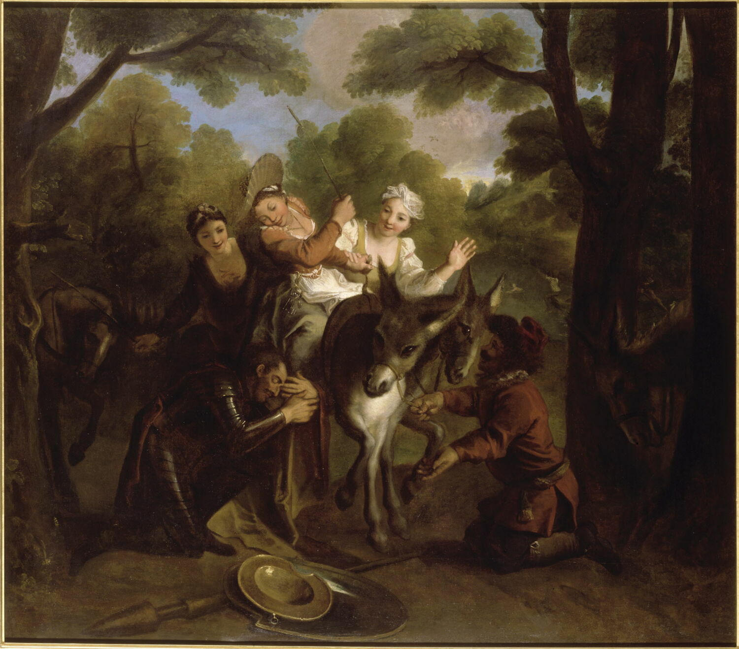 Don Quichotte trompé par Sancho prend une paysanne pour Dulcinée, Coypel, Charles-Antoine, 1e quart du XVIIIe siècle (1720 - 1722)