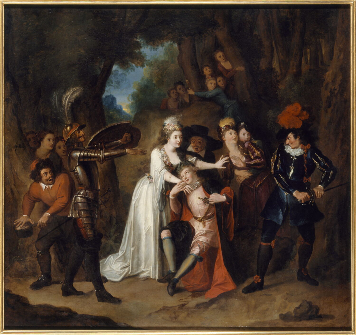 Don Quichotte protège Basile qui épouse Quitterie par une ruse d'amour, Coypel, Charles-Antoine, 1e quart du XVIIIe siècle (1716)