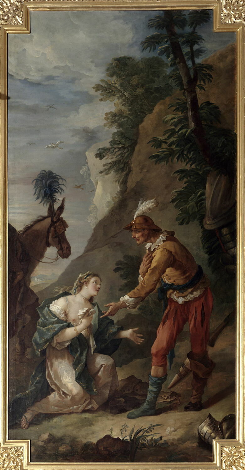 Don Quichotte et la fausse princesse de Micomicon, Natoire, Charles-Joseph, XVIIIe siècle (1700 - 1800)