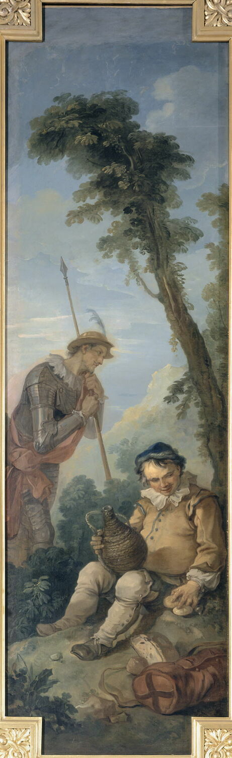 Collation de Sancho dans la forêt de Compiègne, Natoire, Charles-Joseph, XVIIIe siècle (1700 - 1800)