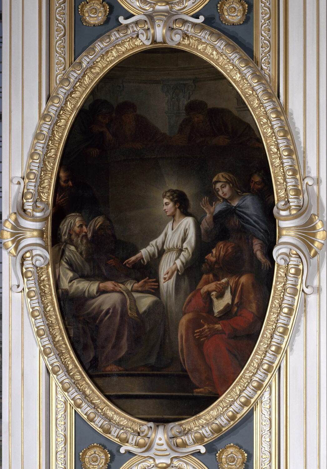 Jésus au milieu des Docteurs, Jollain, Nicolas René, 4e quart du XVIIIe siècle (1781)