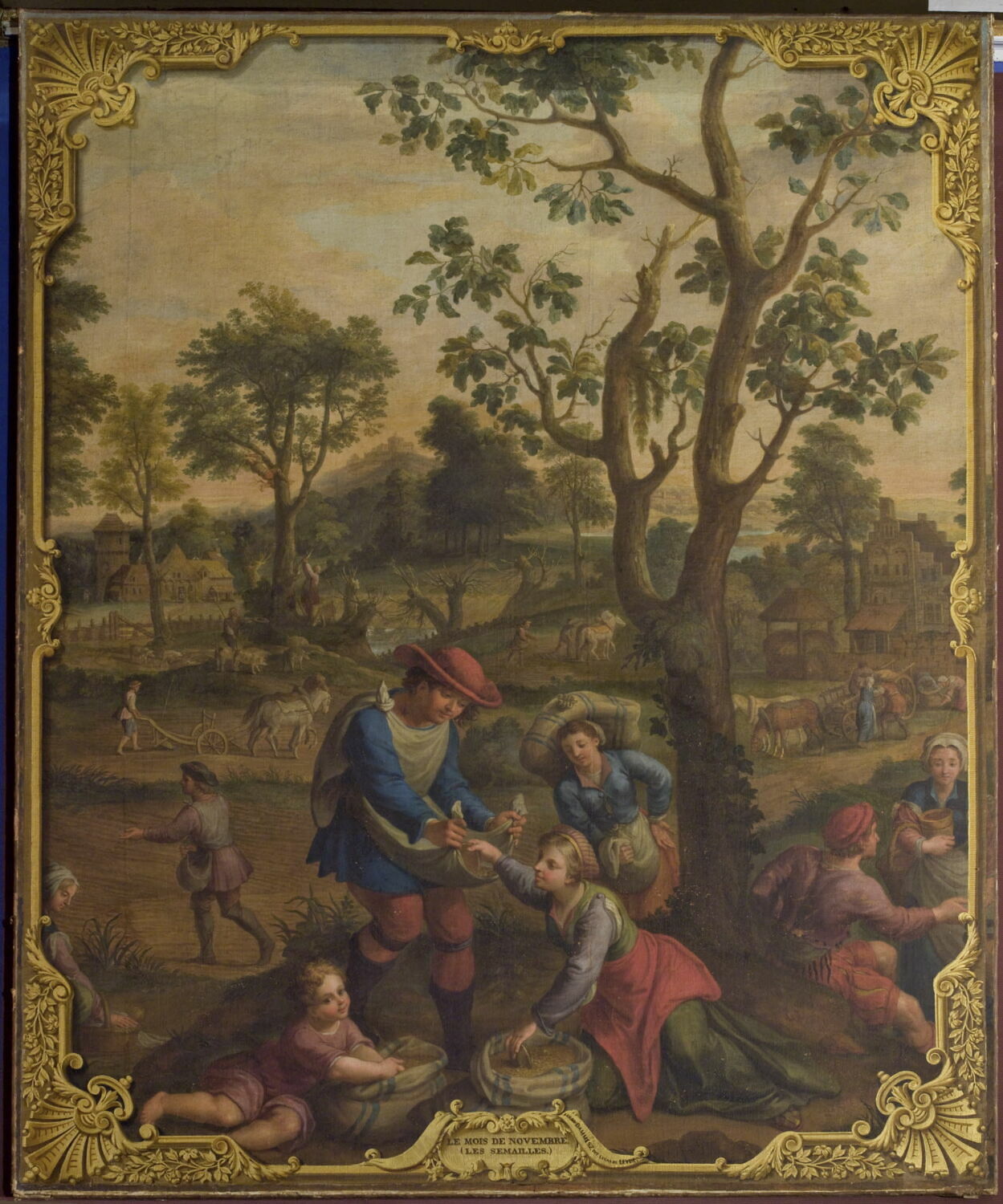 Le Mois de Novembre ; Les Semailles, Maître des mois Lucas, 1e quart du XVIIIe siècle (1700 - 1725)