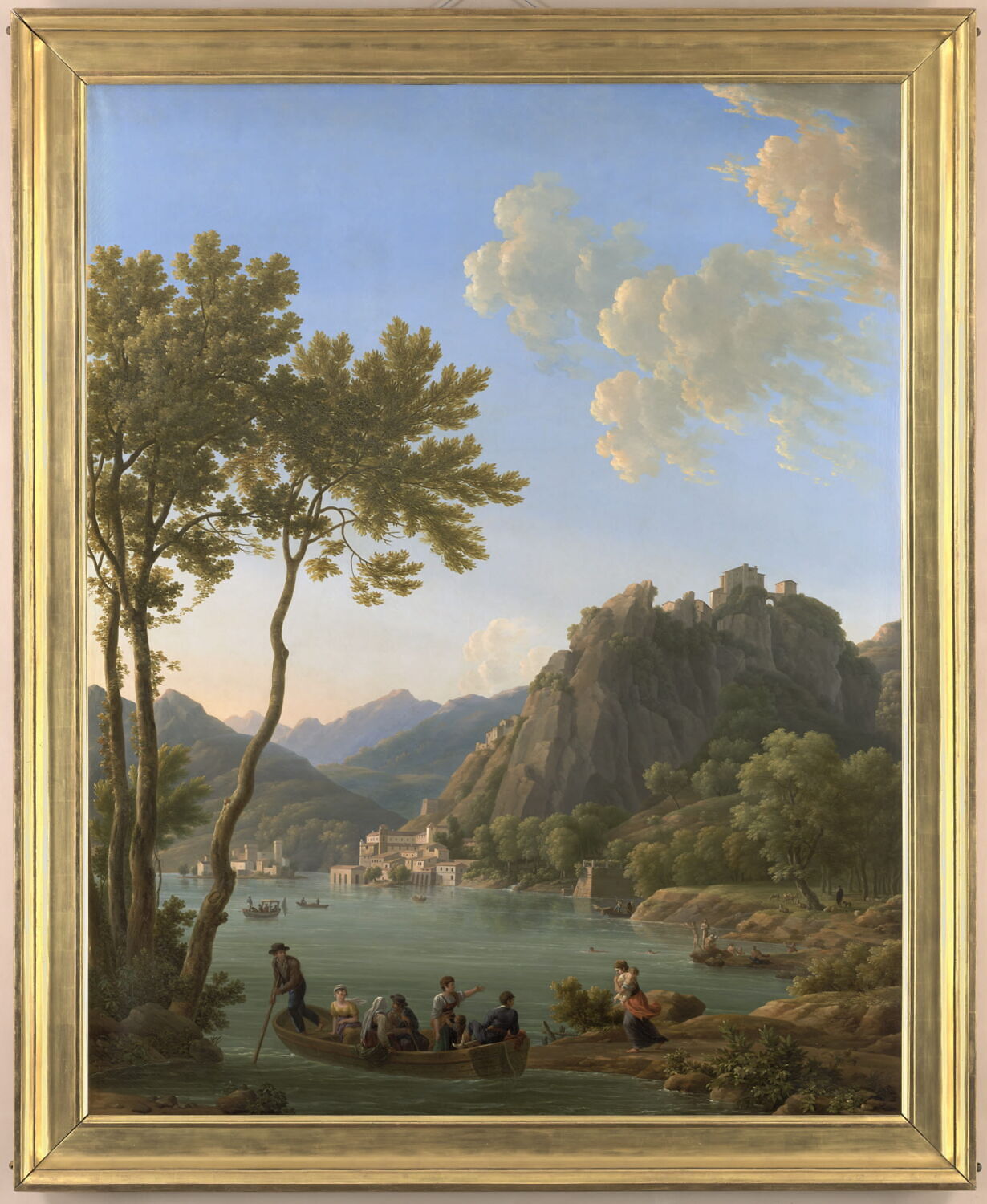 Paysage ; vue de l'Isola di Sora, Bidauld, Jean Joseph Xavier, XIXe siècle (1817)