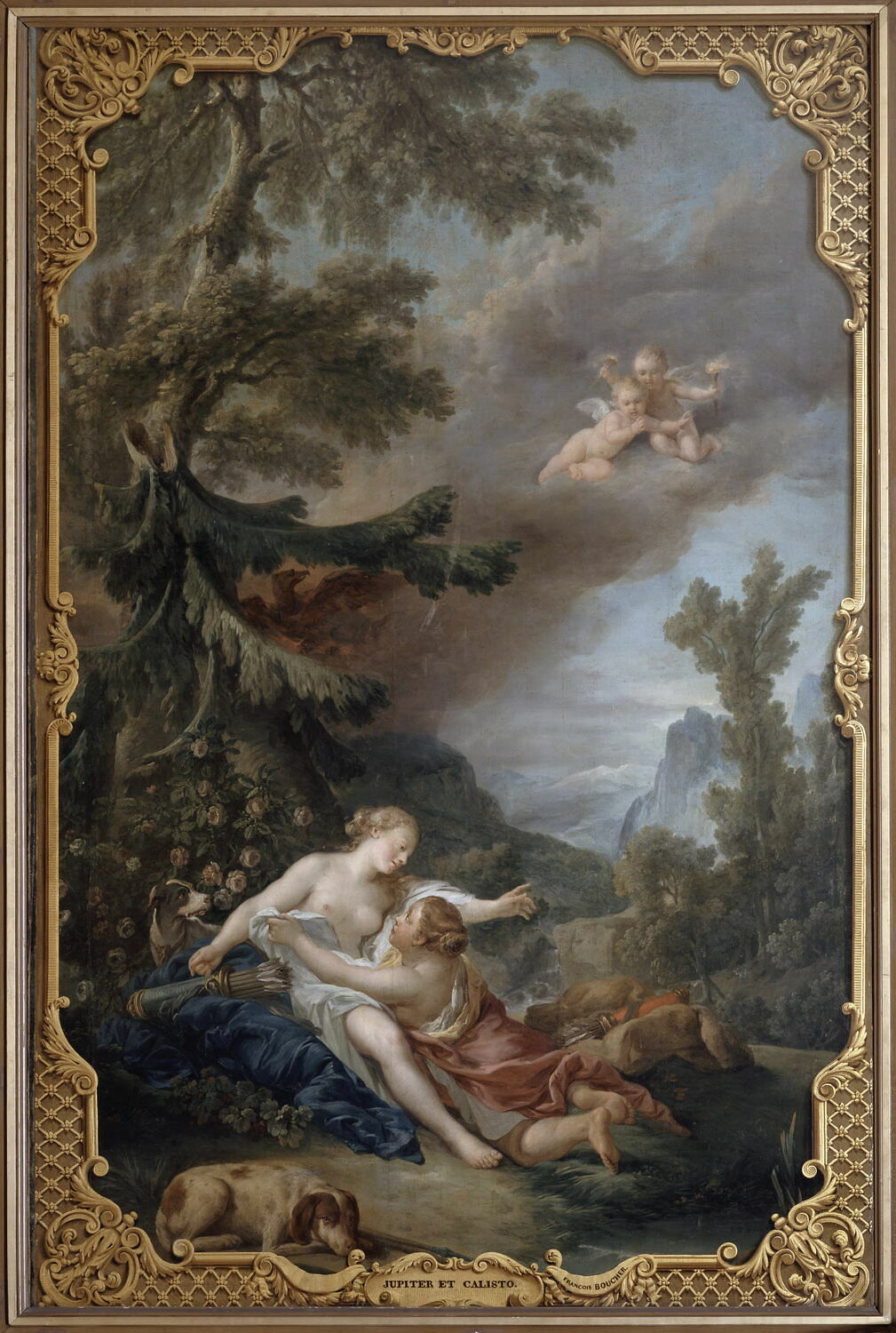 Jupiter et Callisto, Boucher, François, 3e quart du XVIIIe siècle (vers 1760)