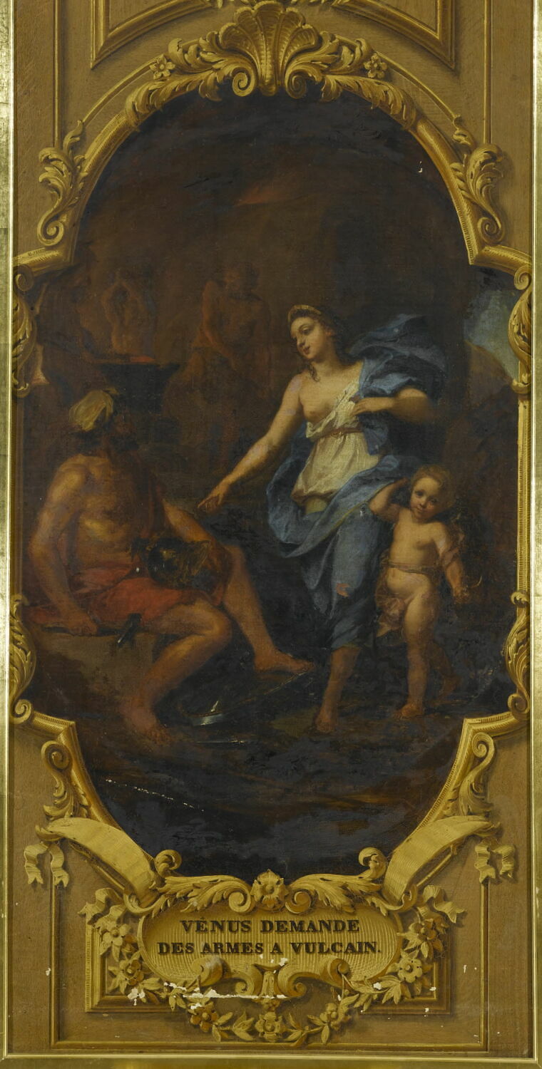 Vénus demandant à Vulcain les armes pour Énée, Boullogne, Louis II de, dit Le Jeune, XVIIe siècle (1600 - 1700)