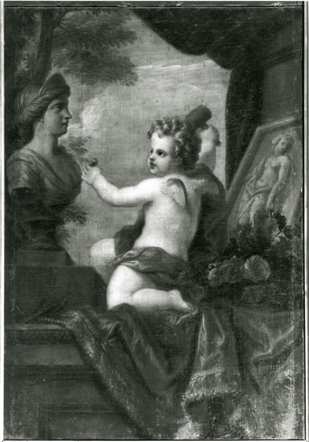 Un Amour représentant la Sculpture, Damoiselet, Florentin, XVIIe siècle (1600 - 1700)