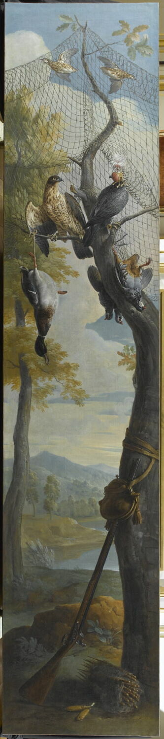 Trophée de chasse aux oiseaux, Desportes, Alexandre-François, 1e tiers du XVIIIe siècle (1725)