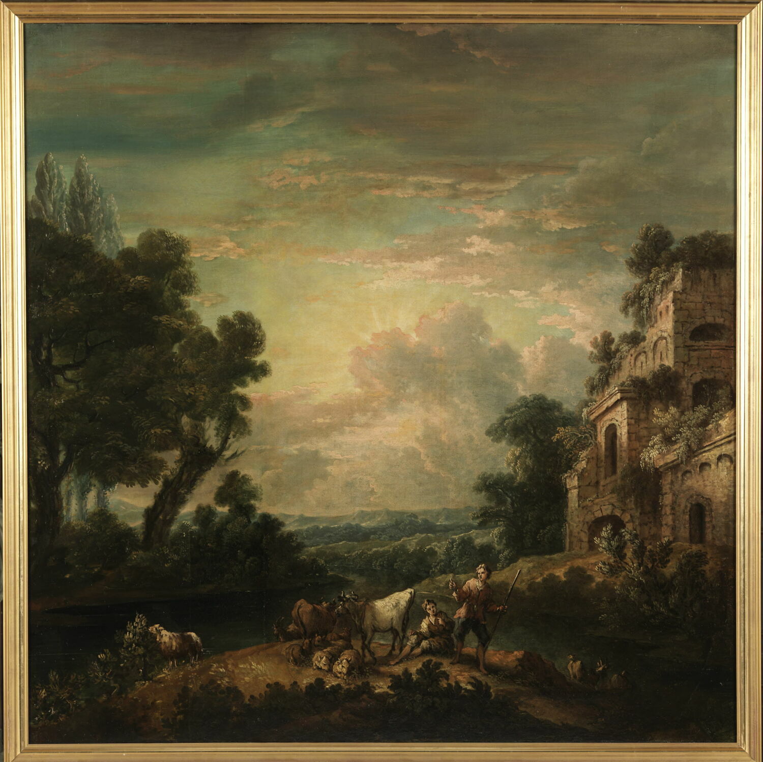 Paysage, Domenchin de Chavanne, Pierre-Salomon, 1e moitié du XVIIIe siècle (1700 - 1750)