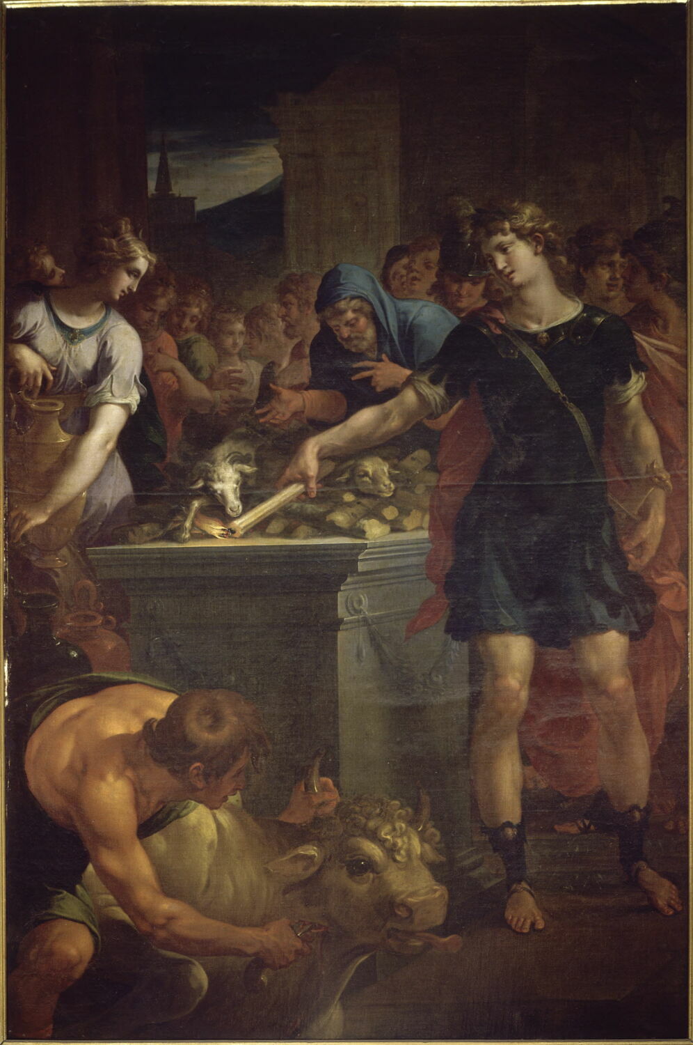 Sacrifice des Thessaliens sur le tombeau de Néoptolème, Dubois, Ambroise, XVIe siècle (1500 - 1600)