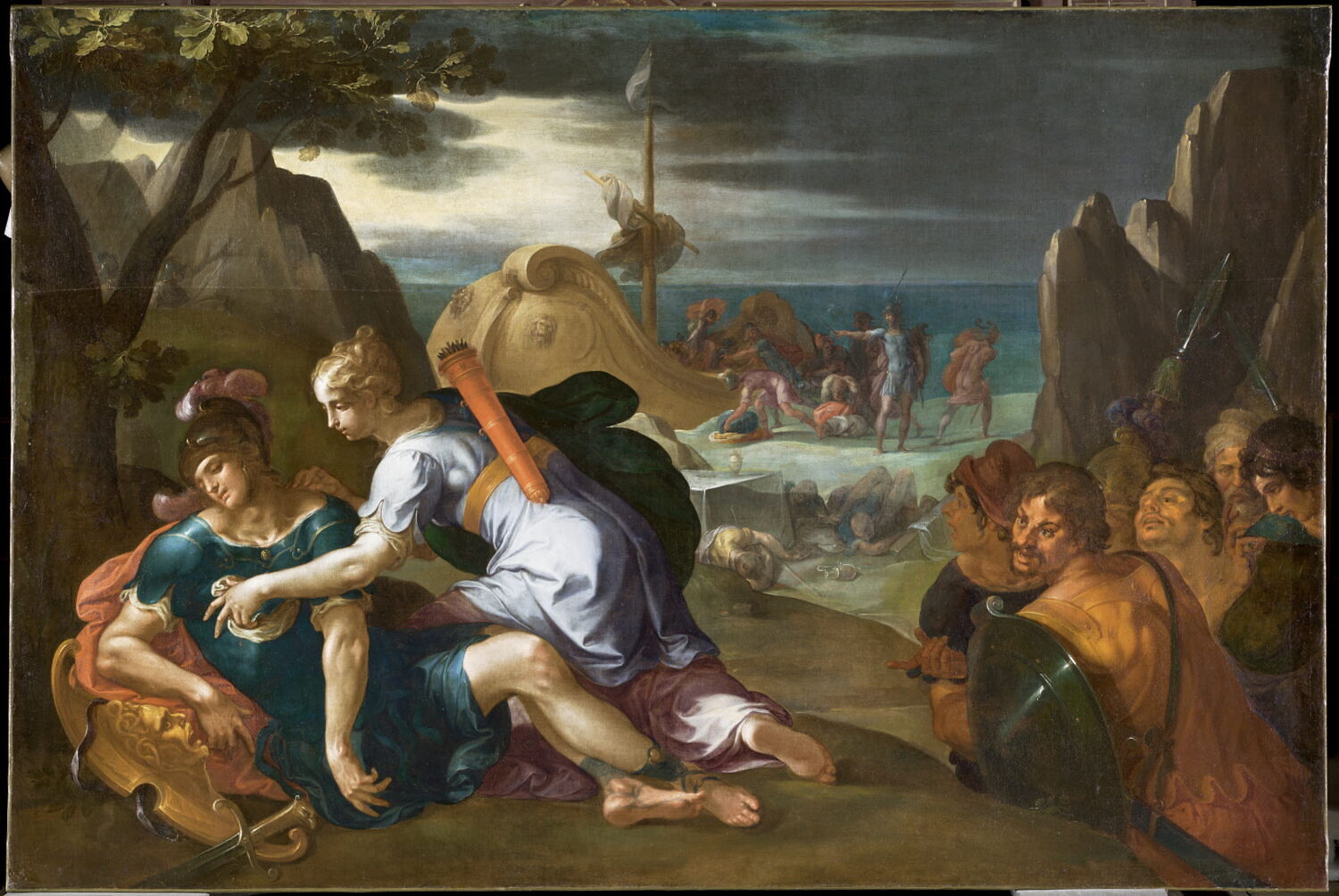 Théagène et Chariclée surpris par des voleurs, Dubois, Ambroise, XVIe siècle (1500 - 1600)