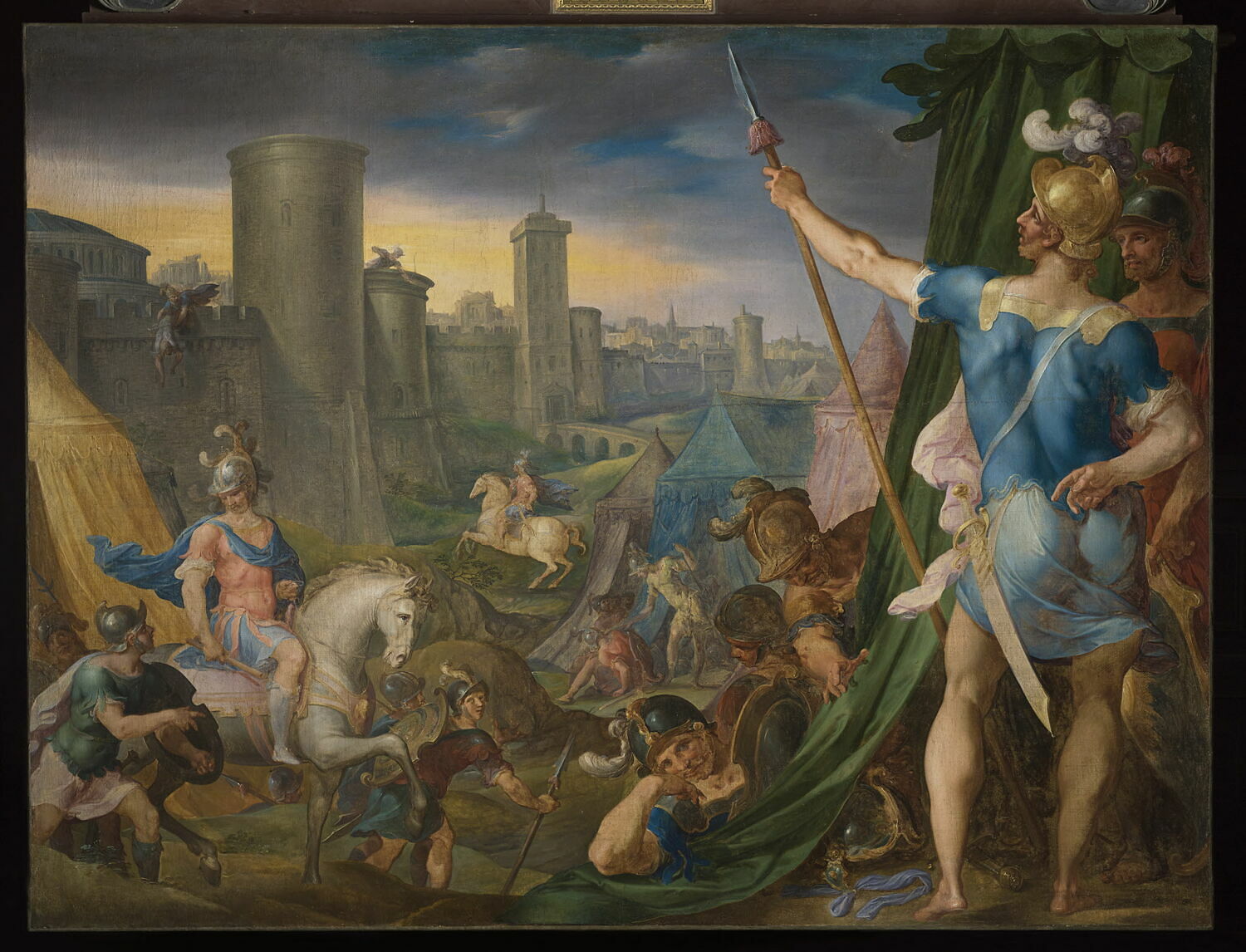 Vue du camp des Croisés devant Jérusalem, Dubois, Ambroise, XVIe siècle (1500 - 1600)