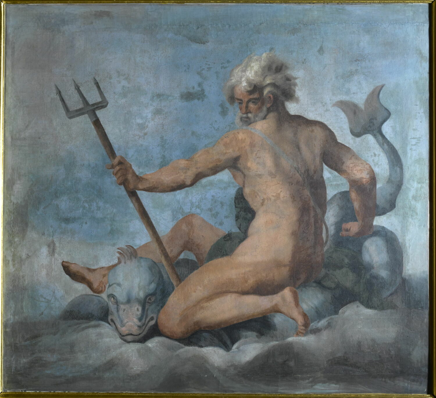 Neptune sur un dauphin, Dubois, Ambroise, XVIe siècle (1500 - 1600)