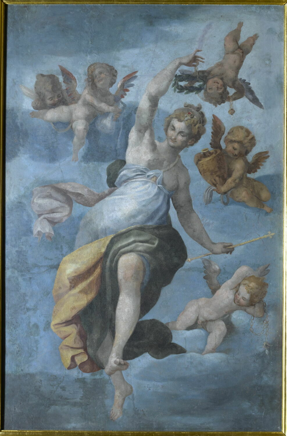 La France sous la figure d'une femme est couronnée par des amours, Dubois, Ambroise, XVIe siècle (1500 - 1600)