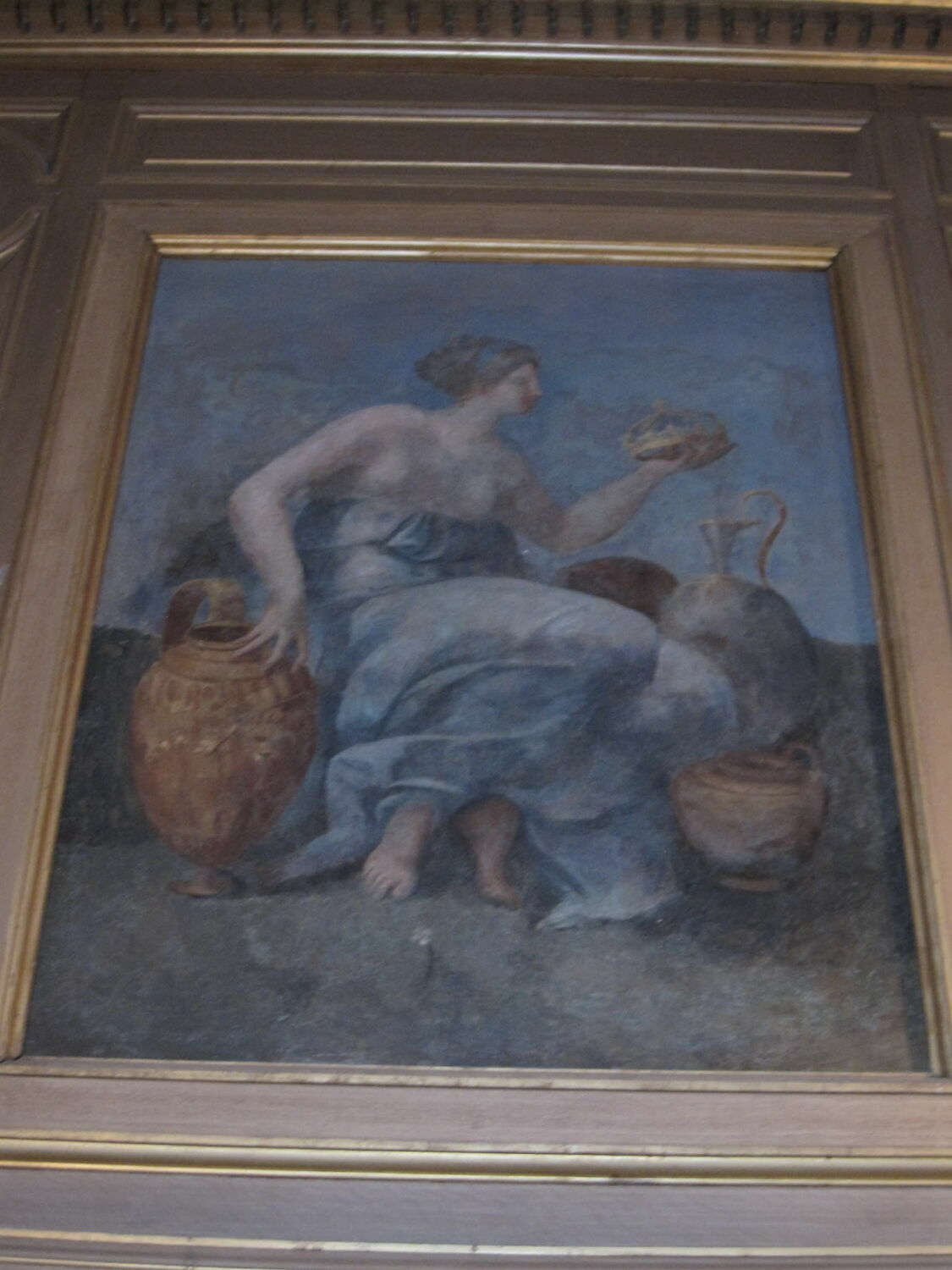 Femme assise tenant la couronne de France, Dubois, Ambroise, XVIe siècle (1500 - 1600)