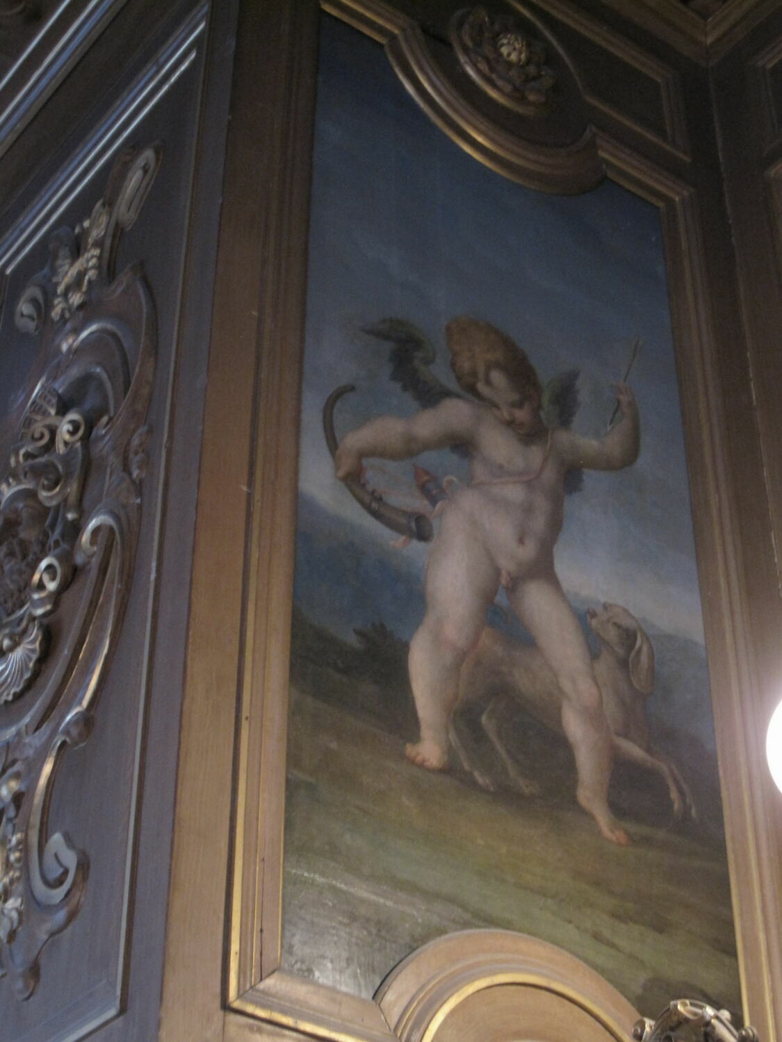 Un Amour tenant un cor de chasse d'une main et de l'autre une flèche, Dubois, Ambroise, XVIe siècle (1500 - 1600)