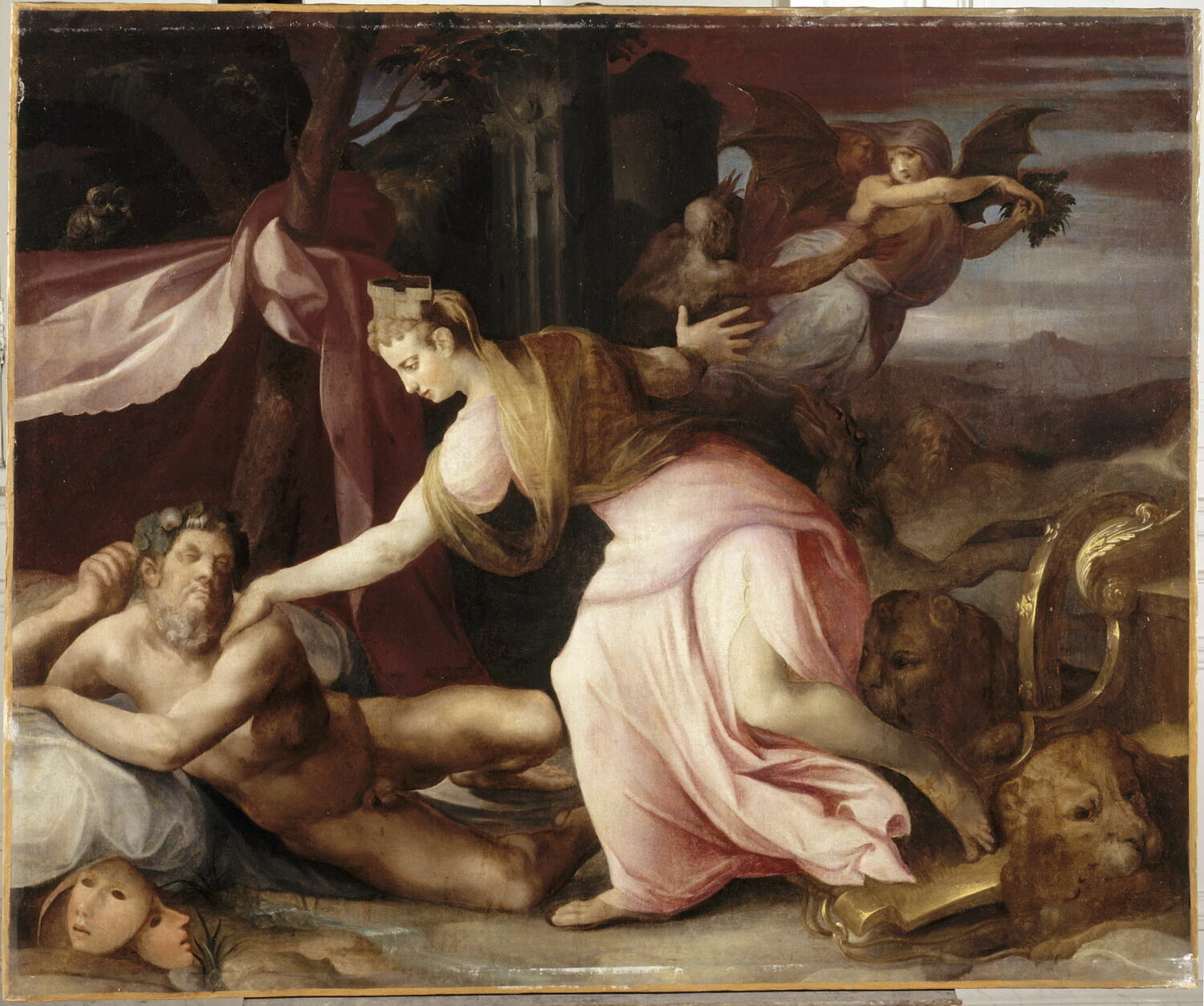 Cybèle vient réveiller le Sommeil, Dubreuil, Toussaint, XVIe siècle (1500 - 1600)