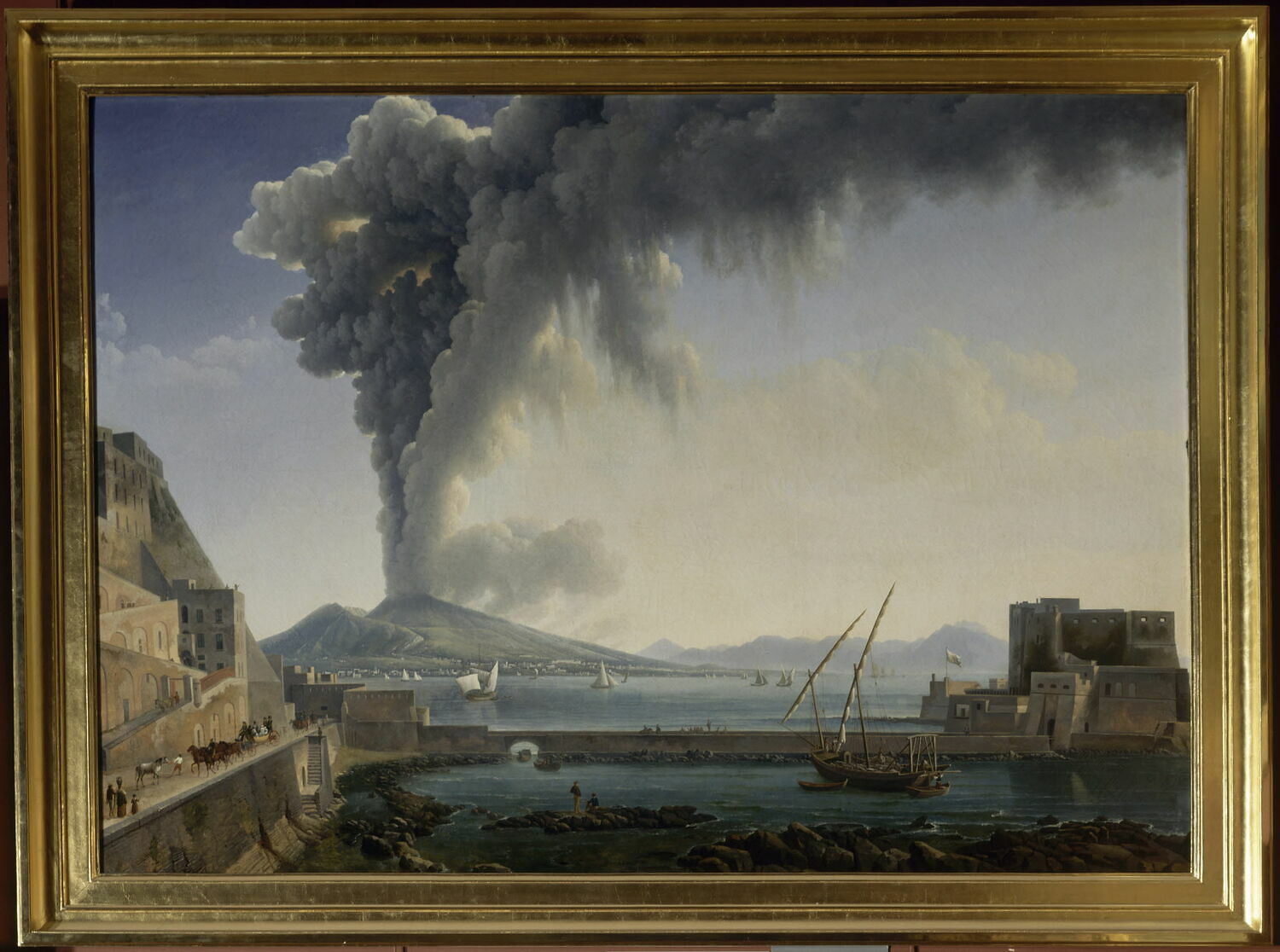 Éruption du Vésuve en 1813 Louvre Collections