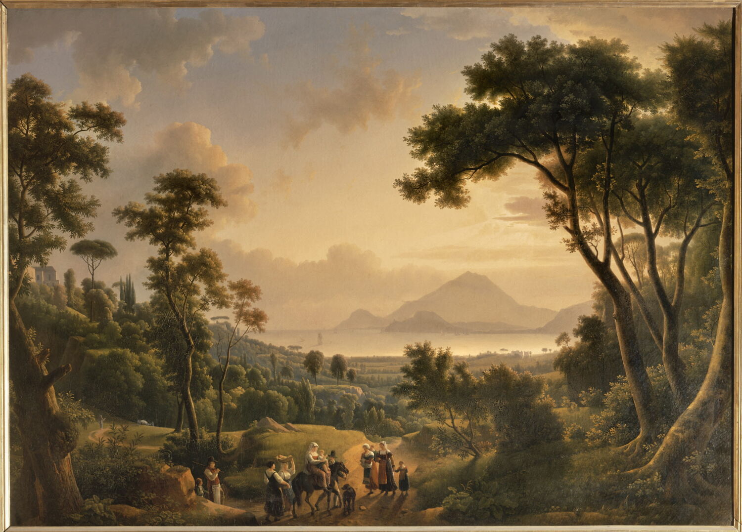 Vue prise de la côte du Pausilippe (Royaume de Naples), Dunouy, Alexandre Hyacinthe, XIXe siècle (1819)
