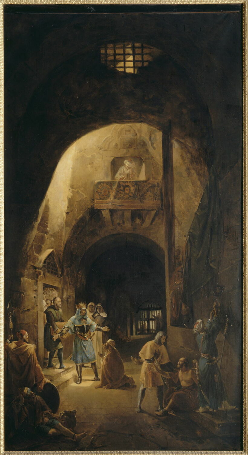 Saint Louis délivrant des prisonniers français à Damiette, Granet, François Marius, XIXe siècle (1800 - 1900)