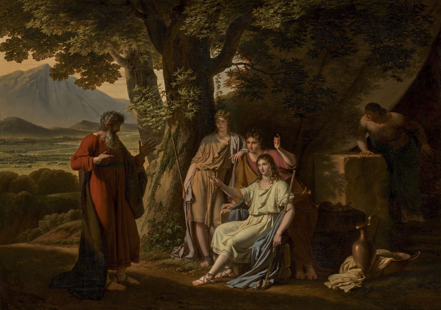 L'Apparition des anges à Abraham, Gauffier, Louis, 4e quart du XVIIIe siècle (1793)