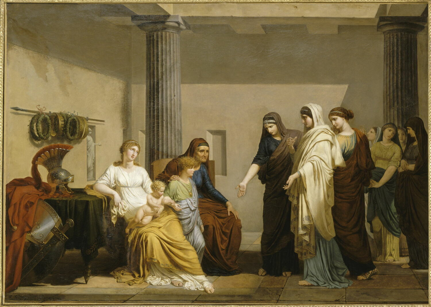 Dames Romaines Suppliant La Famille De Coriolan Louvre Collections