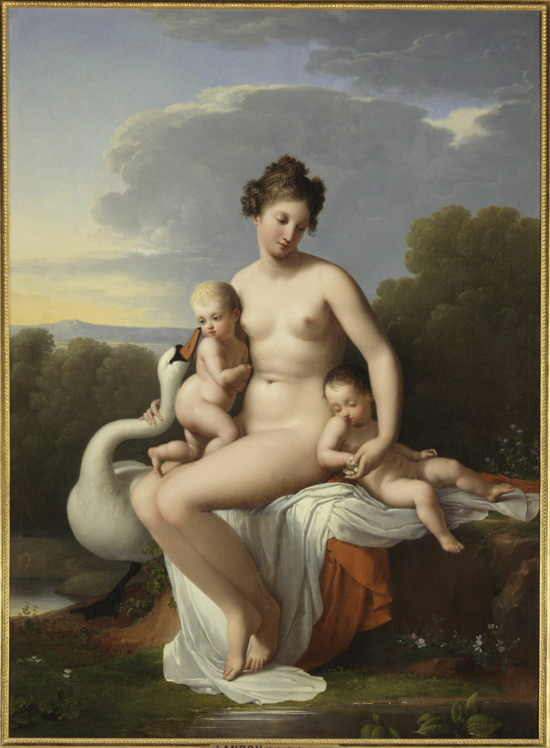 Léda, Castor et Pollux, Landon, Charles Paul, XIXe siècle (Salon de 1806) (1806)