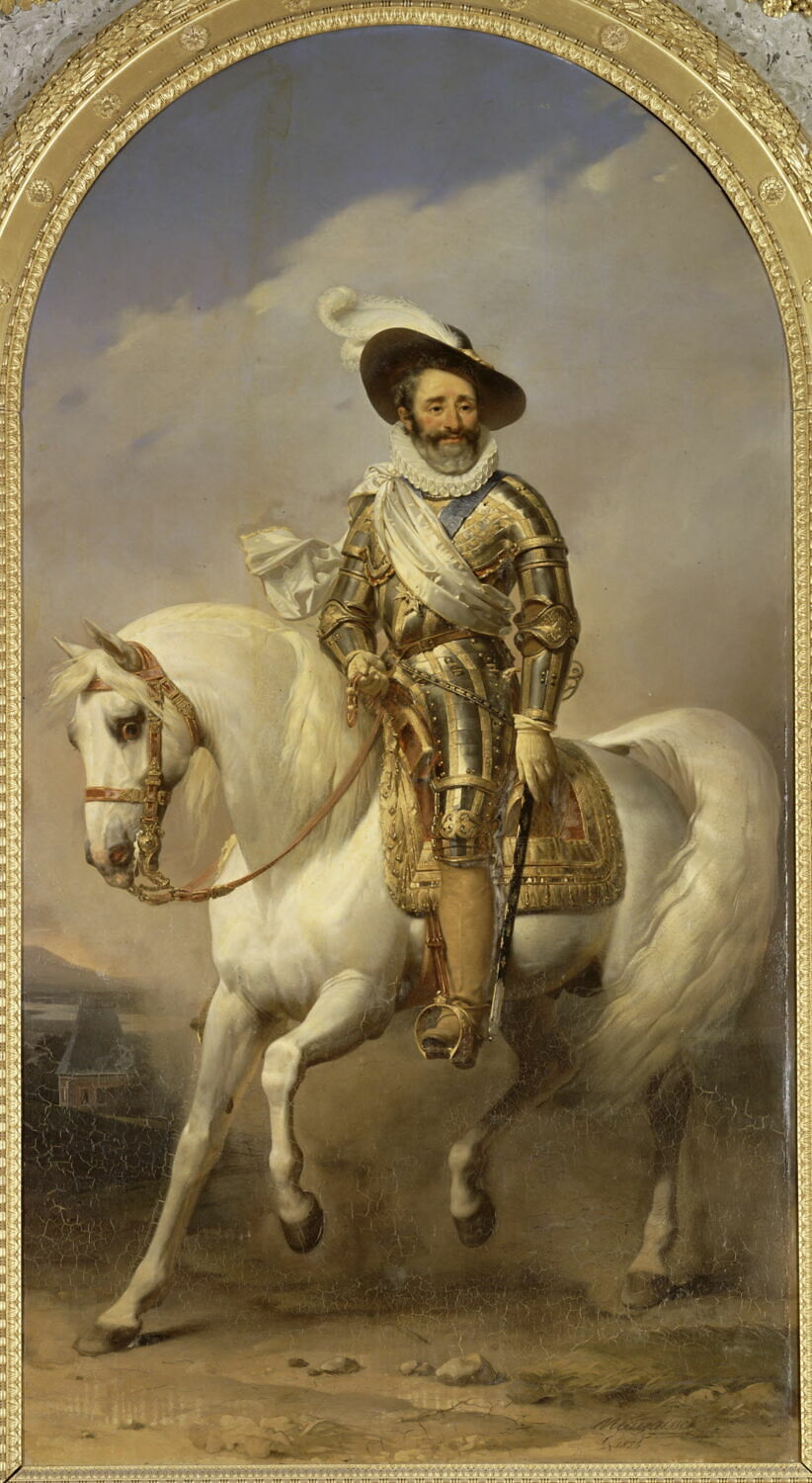 Portrait équestre de Henri IV, Mauzaisse, Jean Baptiste, XIXe siècle (1824)