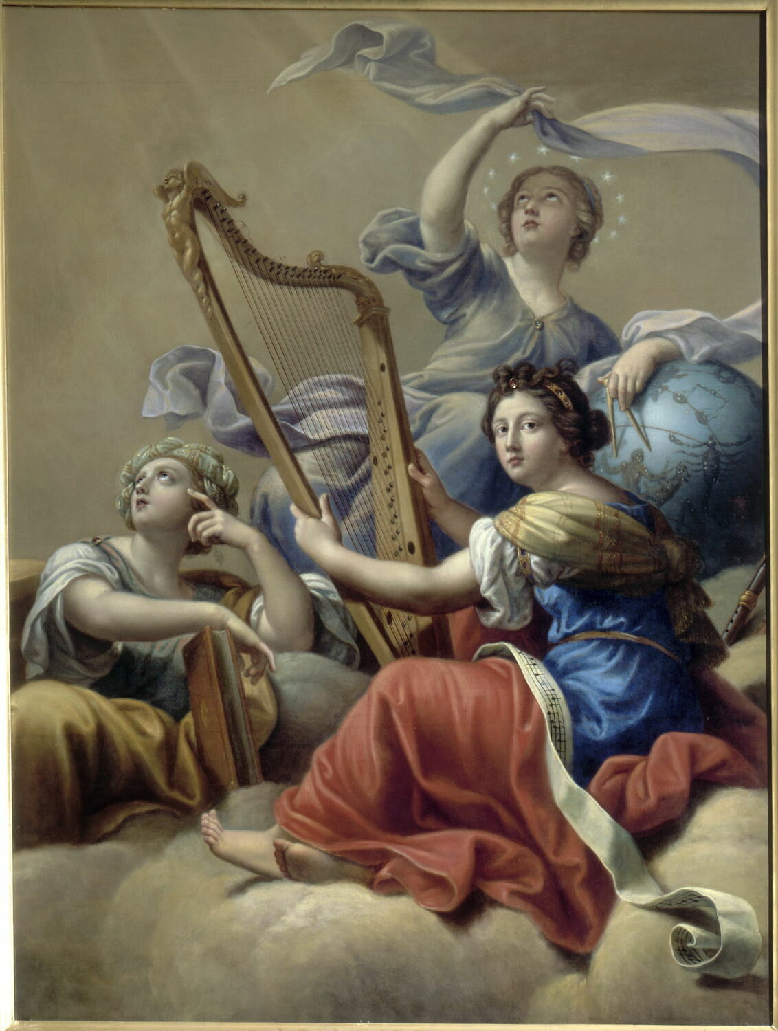 Euterpe, Érato et Uranie, Mignard, Pierre, XVIIe siècle (1600 - 1700)